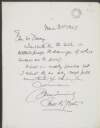 Letter from Jack Butler Yeats, to "Davery", enclosing proofs of drawings and their titles,