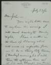 Letter from James Hamill to John Devoy saying he will come to see him in Washington,