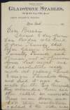 Letter from L.F. Freeman to John Breslin regarding Charles Stewart Parnell,