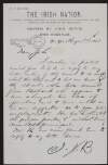 Letter from John J. Breslin to John Devoy enclosing letters from D. C. Feely and "Boland",