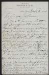 Letter from Edward Browne to John Devoy regarding payment to Breslin,