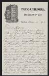 Letter from R. Kennedy to John Devoy enclosing a cheque for 50 Dollars,