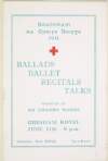 Seachtmhain na Croise Deirge 1941 = Red Cross Week 1941, ballads, ballet, recitals, talks, promoted by An Craobh Ruadh, Gresham Hotel, June 11th, 8 p.m.