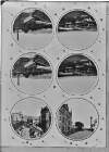 Six circular views of Londonderry on single plate (1) Roaring Meg (2) Roaring Meg (3) Roaring Meg (4) General View (5) Shipquay Place (6) Apprentice Boy's Hall, Derry City, Co. Derry