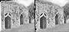 Doorways in dorter range of aparts including rounded-over-ogee shaped door with decoration, Holy Cross Abbey, Co. Tipperary