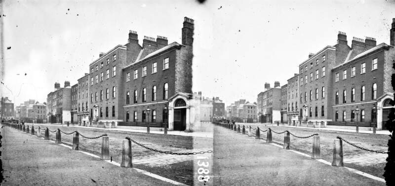 Stephen's Green North, view towards Grafton Street., South King Street corner, Dublin City, Co. Dublin