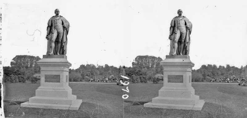 Foley's statue of George William Frederick Howard 7th Earl of Carlisle, Phoenix Park, erected 1870, Dublin City, Co. Dublin