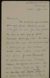 Letter from Éamonn Ceannt to an unidentified person about his French language skills,