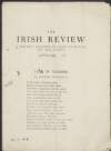 Draft proof of 'The Irish Review', Vol. III, No. 31., with corrections and annotations by Joseph Mary Plunkett,