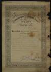 Examination Certificate for Edward T. Kent [Éamonn Ceannt] from the Intermediate Education Board for Ireland, Senior Grade,