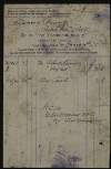 Invoice from 'An Claidheamh Soluis' issued to Éamonn Ceannt for advertising his wedding,