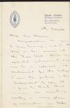 Letter from Padraig H. Pearse to Gertrude Bloomer congratulating her on St. Ita's School's success at the Feis Ceoil,