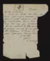 Fragment of threatening letter to Charles Charles Vane-Tempest-Stewart, Marquess of Londonderry, Lord Lieutenant of Ireland, with associated document,