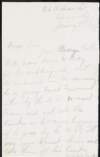Letter from Kathleen Clarke to Tom Clarke regarding plans to send his trunks to Dublin as a friend's luggage,