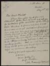 Letter from Hugh Thornton to George Noble Plunkett, Count Plunkett, regarding the establishment of a Liberty Club in Bandon,