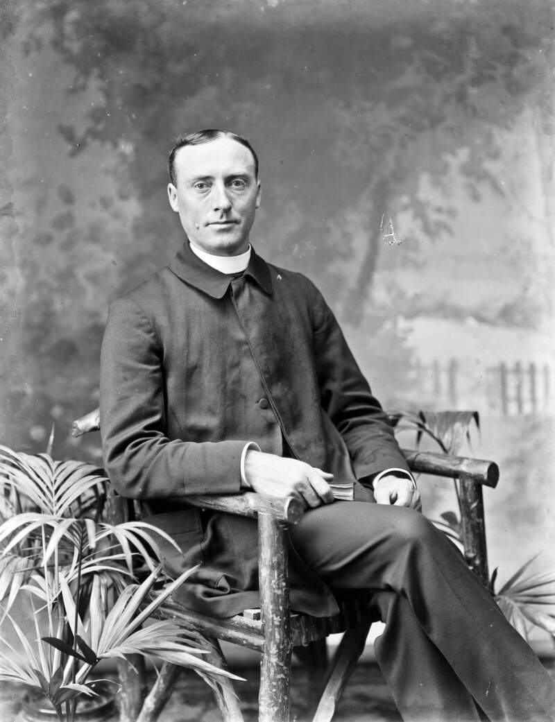 Father Kinsella, Waterford, 3/4 length portait sitting