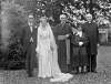 Egan-Heffernan wedding, bride and groom with group : commissioned by Mrs. Heffernan, Seskin, Clonmel