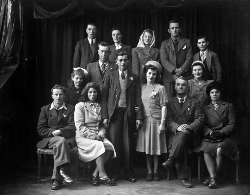 Wedding group of fourteen : commissioned by Mr. Patrick Smyth, Mooncoin, Co.Kilkenny