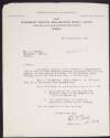 Letter from B. O'Toole, secretary of the Irish Co-operative Clothing Manufacturing Society, to William O'Brien announcing a meeting concerning correspondence the Irish Farmers' Union,