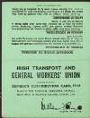 Irish Transport and General Workers' Union member's contribution card for the year 1944, belonging to William O'Brien,