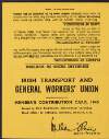 Irish Transport and General Workers' Union member's contribution card for the year 1946, belonging to William O'Brien,