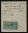 Receipt from the Talbot Press to Bulmer Hobson for £2. 4. 10d,