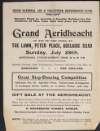 Advertisment from the Irish National Aid and Volunteer Dependants' Fund, for a Grand Aeridheacht (Feis), on the 29th July 1917 in aid of the Children's Holiday Fund, at the Lawn, Peter Place, Adelaide Road,