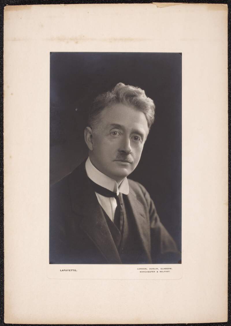 [W. T. Cosgrave, head and shoulders portrait, facing front]