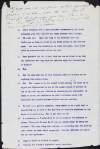 Typescript drafts with manuscript annotations by Arthur Griffith of a questionnaire regarding conditions of entering into a conference with the British Government,