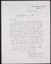 Copy letter from R. Caulfeild Orpen to Hugh Lane regarding a committee meeting of the gallery of modern art,