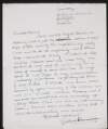 Letter from George Russell [AE] to Hugh Lane regarding his donation of some sketches to the new modern art gallery,