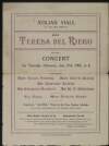 Poster advertising the concert of Teresa Del Riego held at the Aeolian Hall on June 21 at 3pm,