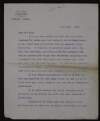 Typescript letter from L. W. Livesey to Hugh Lane commenting on the sale of the Alexander Young Collection of pictures and congratulating Lane on an honour he recieved,