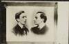 [Patrick and William Pearse, side profiles, head and shoulder length portrait]