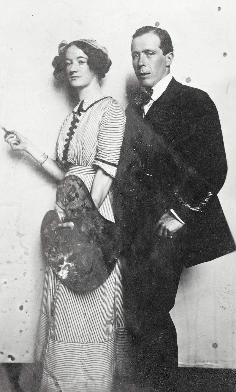 Mrs. Joseph Plunkett and Sir William Orpen