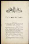 'Anno Tricesimo Victoriae Reginae. An Act for the Union of Canada, Nova Scotia, and New Brunswick, and the Government thereof; and for the Purposes connected therewith. [29th March 1867]',