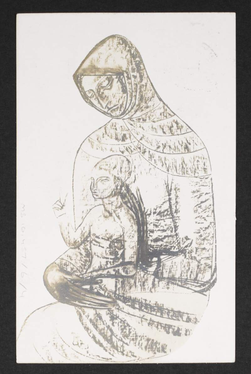Postcard from I.R. Mestrovic to Alice Stopford Green wishing her a merry Christmas and happy new year,