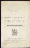 'Final Report of the Committee on Commercial and Industrial Policy after the War. Presented to Parliament by Command of His Majesty',