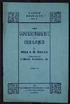 'The Government of Ireland by Mrs. J.R. Green' [Alice Stopford Green] with a foreword by George William Russell,
