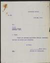 Letter from Officer I/C Evacuation to J. J. O'Connell regarding an unidentified person,