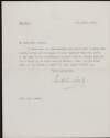 Letter from Joseph Devlin to Alice Stopford Green regarding Devlin having to travel to Ireland,