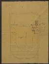 [Architectural drawing of the ground floor plan of the Abbey Theatre stalls, focussing on the dimensions of the new floor]