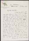 Letter from Kuno Meyer to Alice Stopford Green regarding Meyer leaving for America,