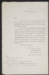 Draft cover letter from Roger Casement to various foreign ambassadors and ministers enclosing a copy of his letter to Sir Edward Grey regarding the actions of the British Government towards him,