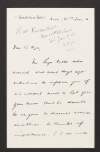 Letter from Richard Meyer to Roger Casement regarding a letter from Franz Hugo Krebs asking to meet with Casement,