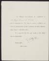 Letter from Sir Edward Grey to Roger Casement informing him of enclosed medal [not extant] to be worn in commemoration of the Coronation of King George V and Queen Mary,
