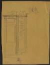 [Part plan of sofit of porch of the Abbey Theatre and stairs to seats]