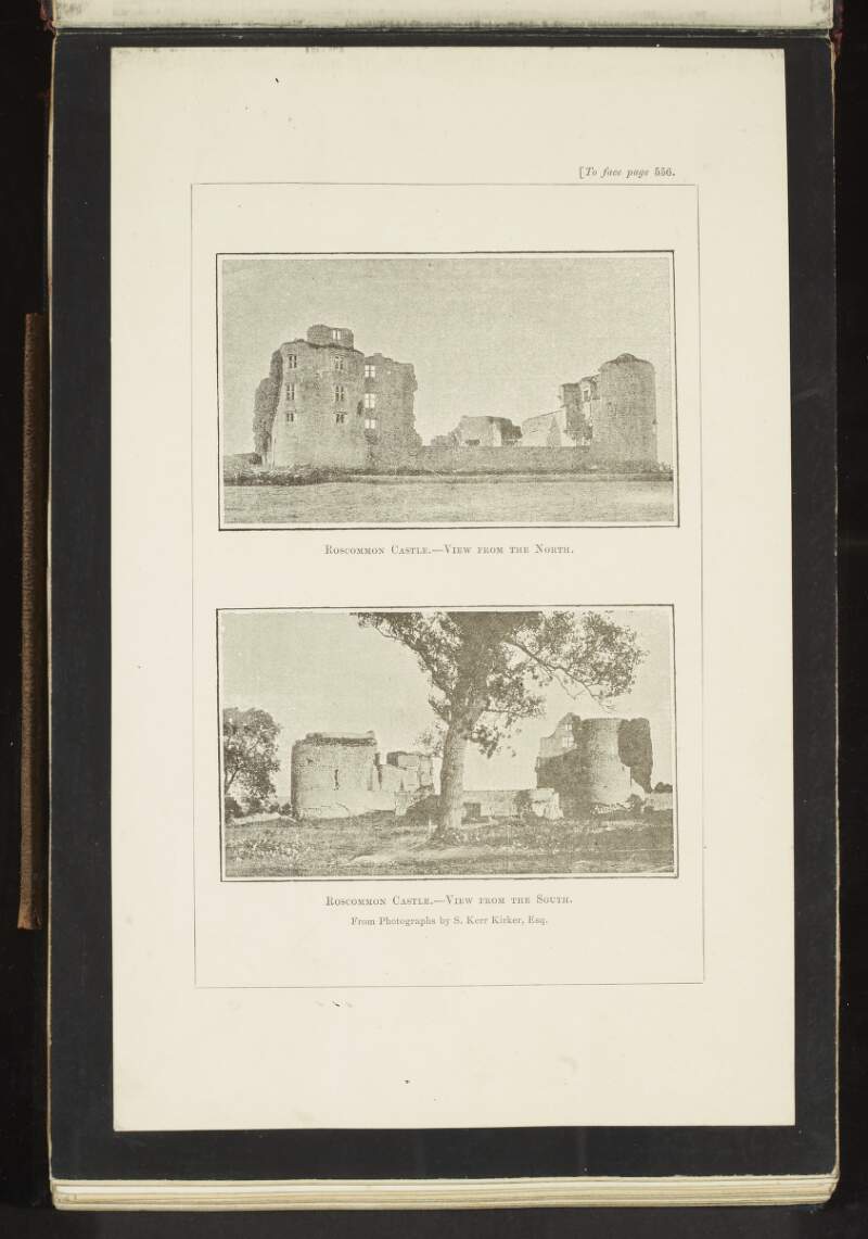 Roscommon Castle - View from the North ; Roscommon Castle. - View from the South
