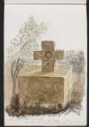 Cross and plinth and granite, roadside, Kill of the Grange, E face