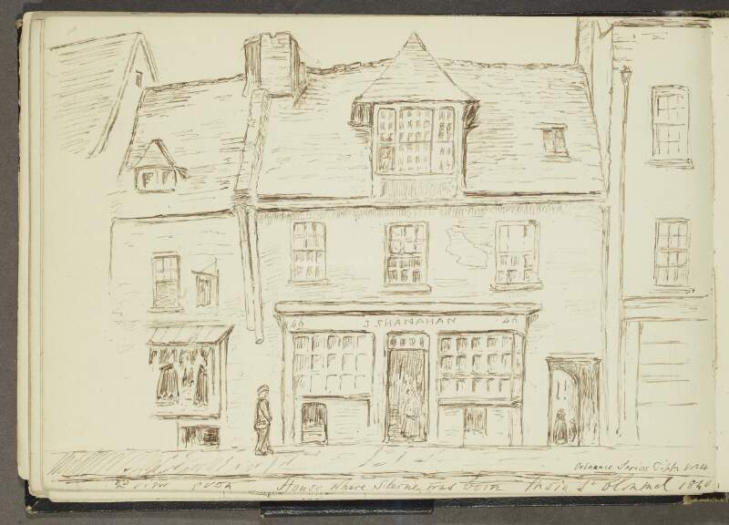 House where Sterne was born, main street, Clonmel, 1840